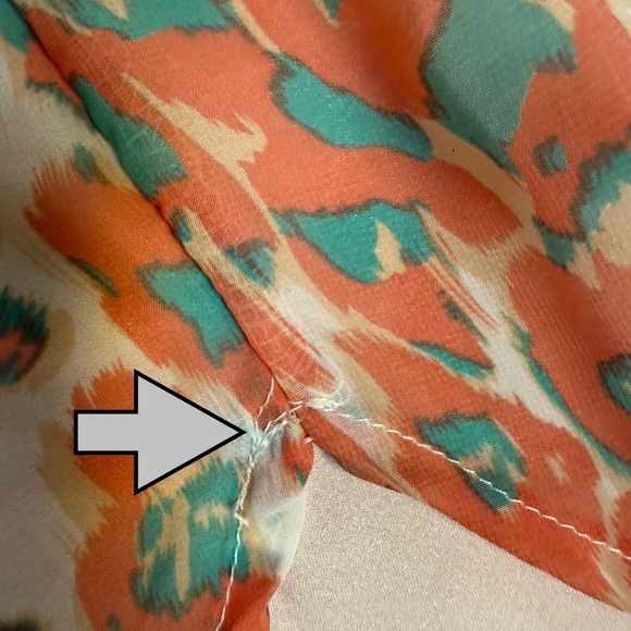 Lovers & Friends Asymmetric Racerback Tank Dress in Coral Cheetah Size XS - Picture 11 of 13